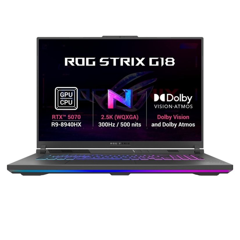 ASUS ROG Strix G18 / G814PP-TT074WZ / R9-8940HX / 18" / 2560x1600 / 32GB / 1TB / RTX 5070 / W11H