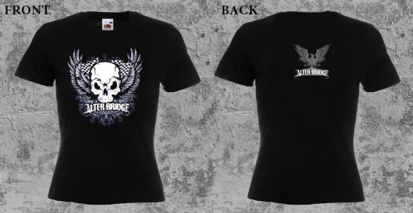 Alter Bridge - Skull and Wings (dámske tričko) - Veľkosť: M
