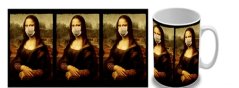 Mona Lisa - Virus Mask Canvas hrnek