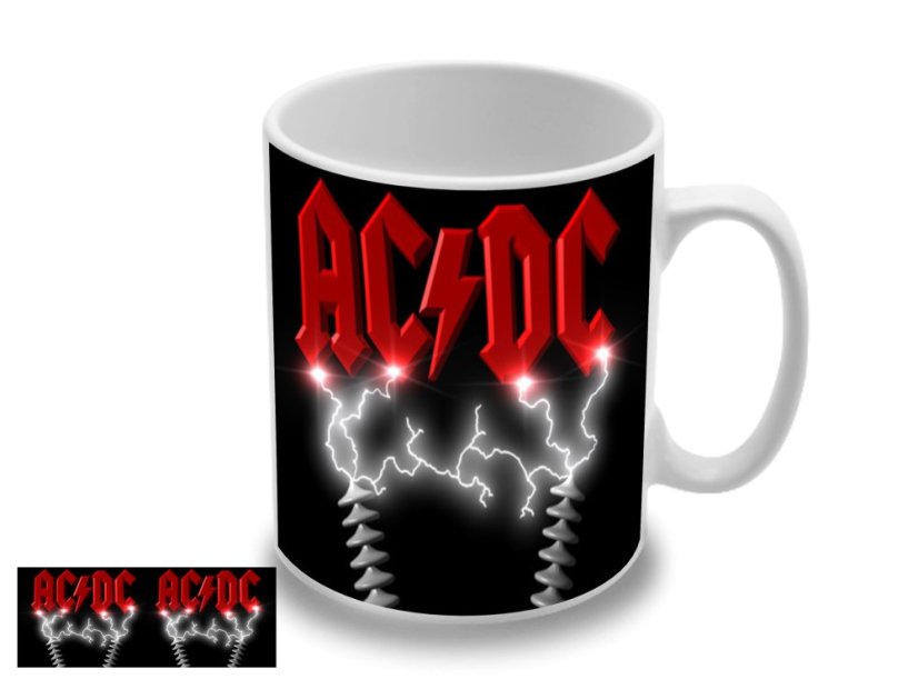 AC/DC Logo Lightning hrnček AC/DC Logo Lightning hrnček