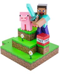 Minecraft Diorama Light Steve 30 cm
