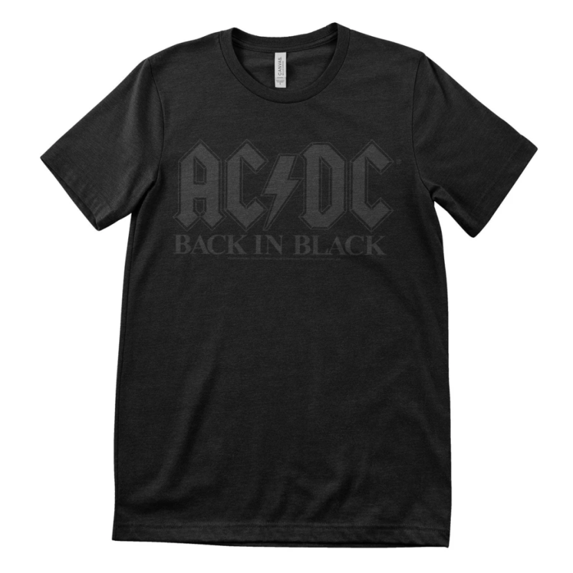 AC/DC Back In Black (T-Shirt) - Veľkosť: XL