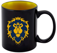 World of Warcraft - Alliance Pattern (Black) hrnček