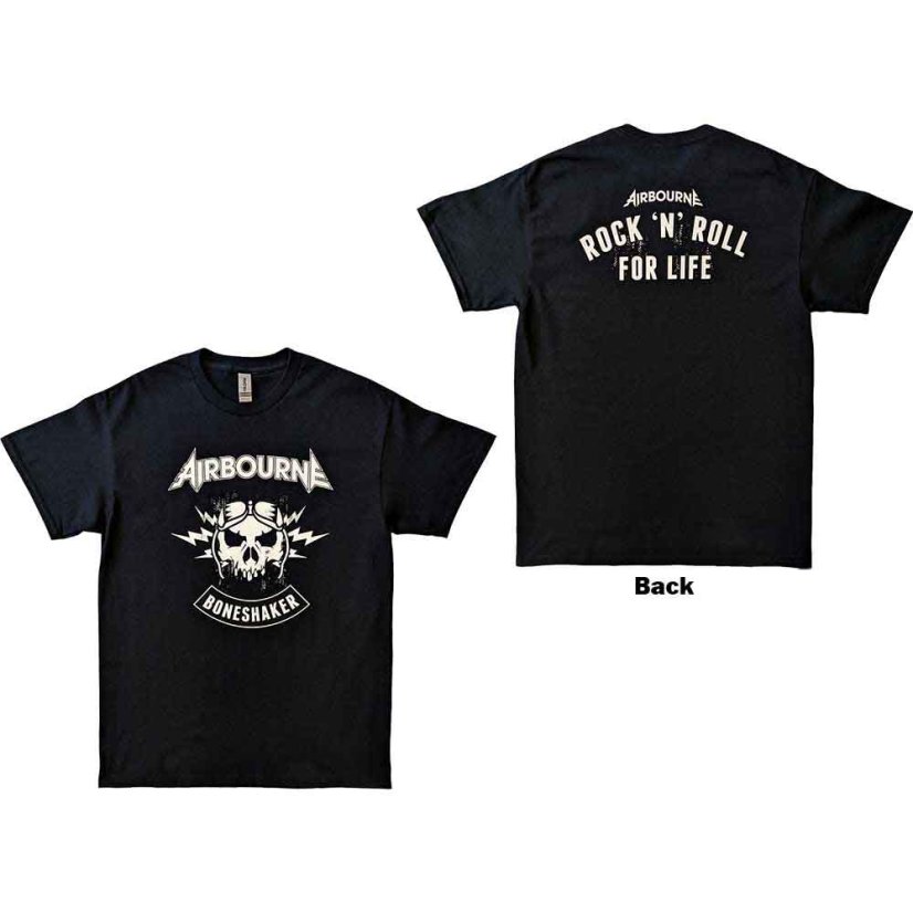 Airbourne - RnR Boneshaker (Back Print) (tričko) - Veľkosť: XXL Airbourne - RnR Boneshaker (Back Print) (tričko) - Veľkosť: XXL