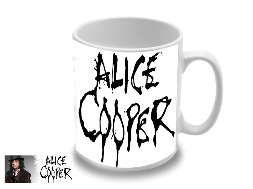 Alice Cooper Photo and Logo hrnek Alice Cooper Photo and Logo hrnek