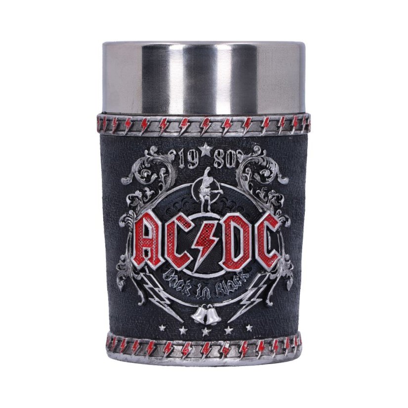 AC/DC Back in Black panák 8 cm