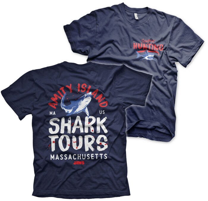 Amity Island Shark Tours (T-Shirt) - Velikost: M