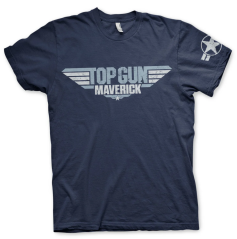 Top Gun - Maverick Distressed Logo (tričko)