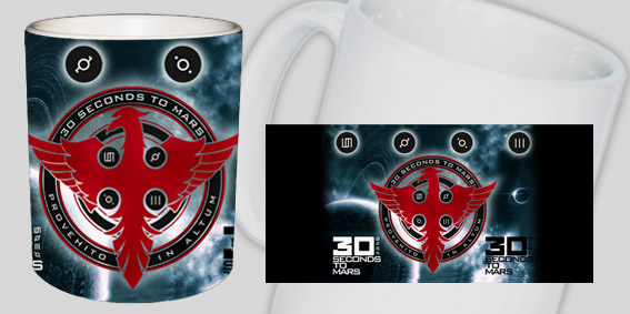 30 Seconds To Mars Logo hrnček 30 Seconds To Mars Logo hrnček