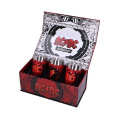 AC/DC Logo set poldecákov (3 kusy) 8 cm