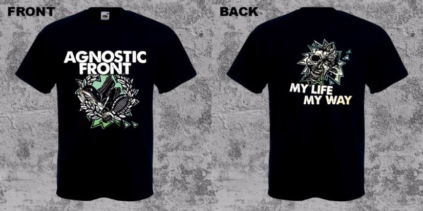 Agnostic Front - My Life My Way (T-Shirt) - Veľkosť: S Agnostic Front - My Life My Way (T-Shirt) - Veľkosť: S