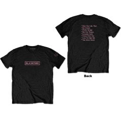 BlackPink - The Album Track list (Back Print) (tričko)