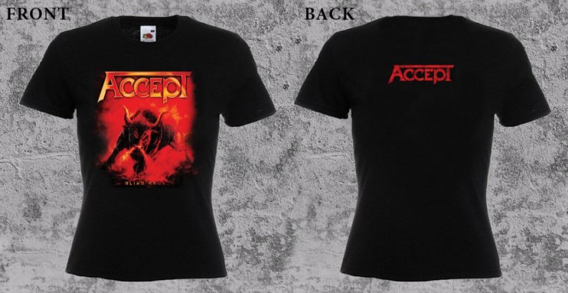 Accept - Blind Rage (dámské tričko) - Velikost: M Accept - Blind Rage (dámské tričko) - Velikost: M