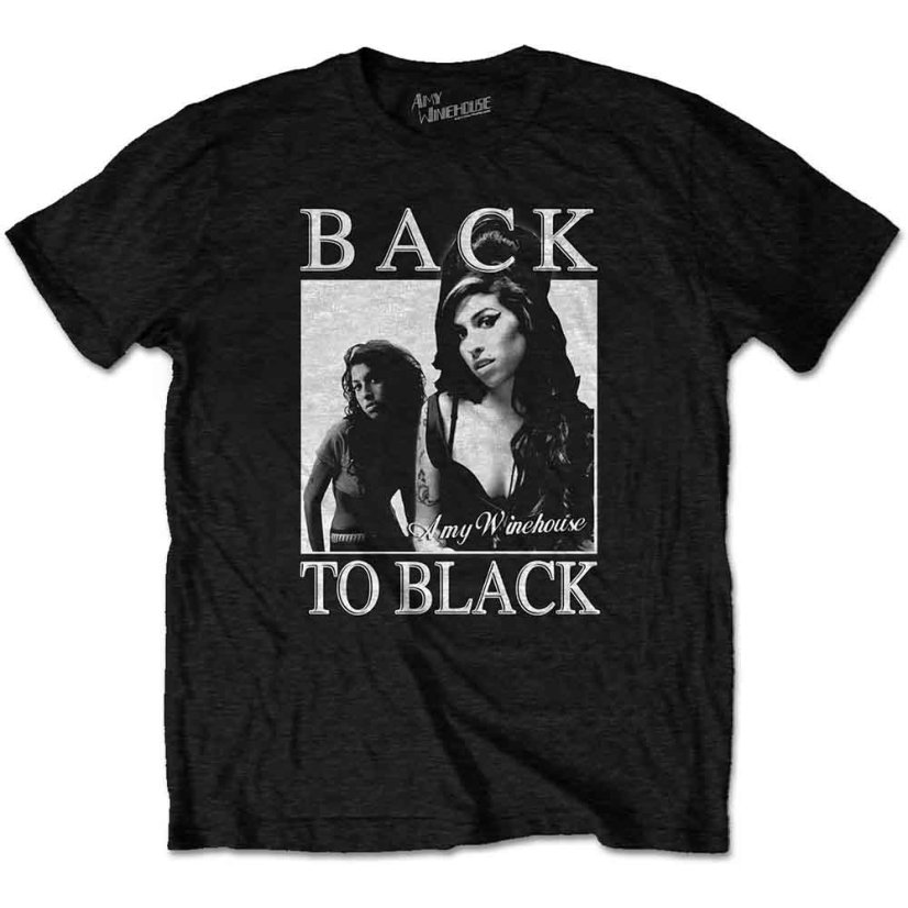 Amy Winehouse - Back to Black (tričko) - Veľkosť: L Amy Winehouse - Back to Black (tričko) - Veľkosť: L