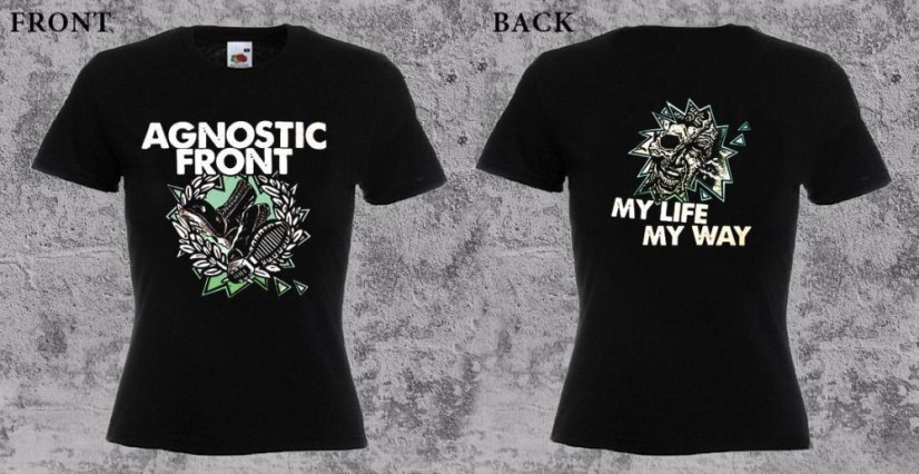 Agnostic Front - My Life My Way (dámske tričko) - Veľkosť: M