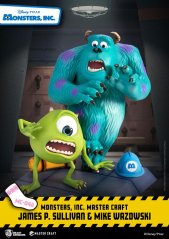 Monsters Inc. Master Craft socha James P. Sullivan and Mike Wazowski 34 cm