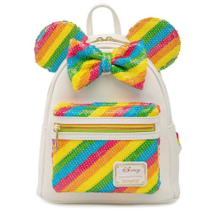 LOUNGEFLY DISNEY RAINBOW MINNIE MINI BACKPACK