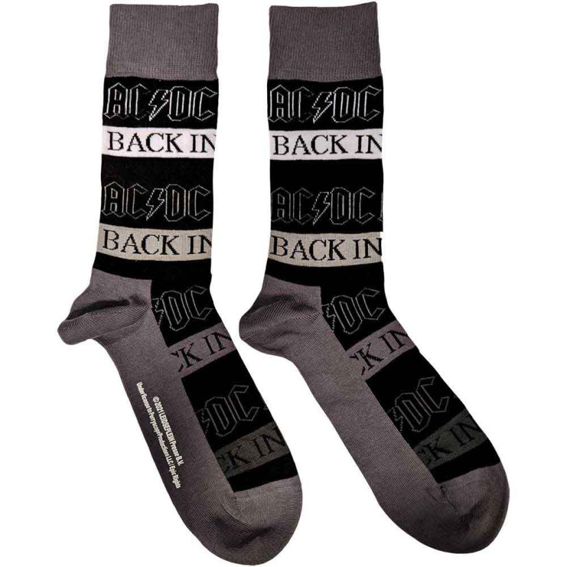 AC/DC - Back In Black (EU 36-40) (ponožky)