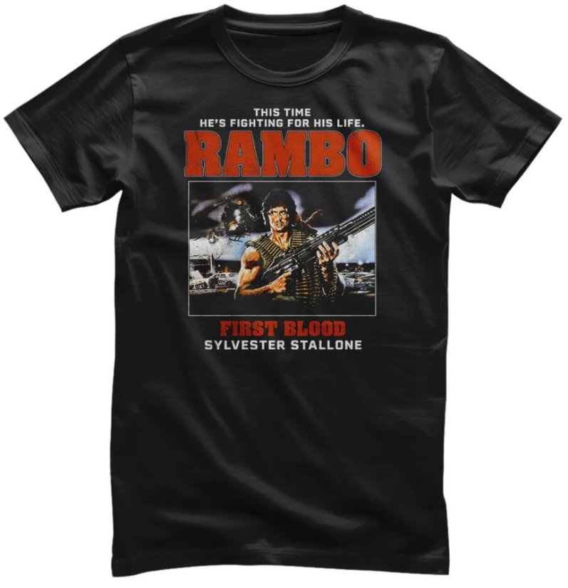 Rambo - Fighting For His Life (tričko) - Veľkosť: S Rambo - Fighting For His Life (tričko) - Veľkosť: S