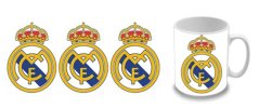 Real Madrid - Logo biely hrnček