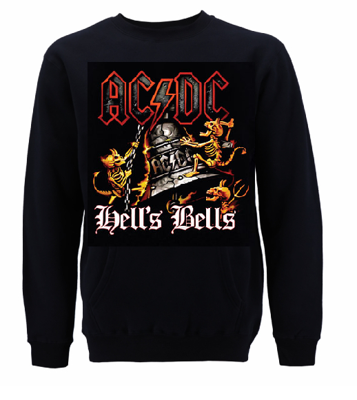 AC/DC Hoodie Hells Bells Coloured - Velikost: S AC/DC Hoodie Hells Bells Coloured - Velikost: S