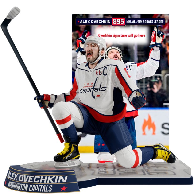 Alex Ovechkin socha All-Time Goals Leader (s podpisem) 36 cm