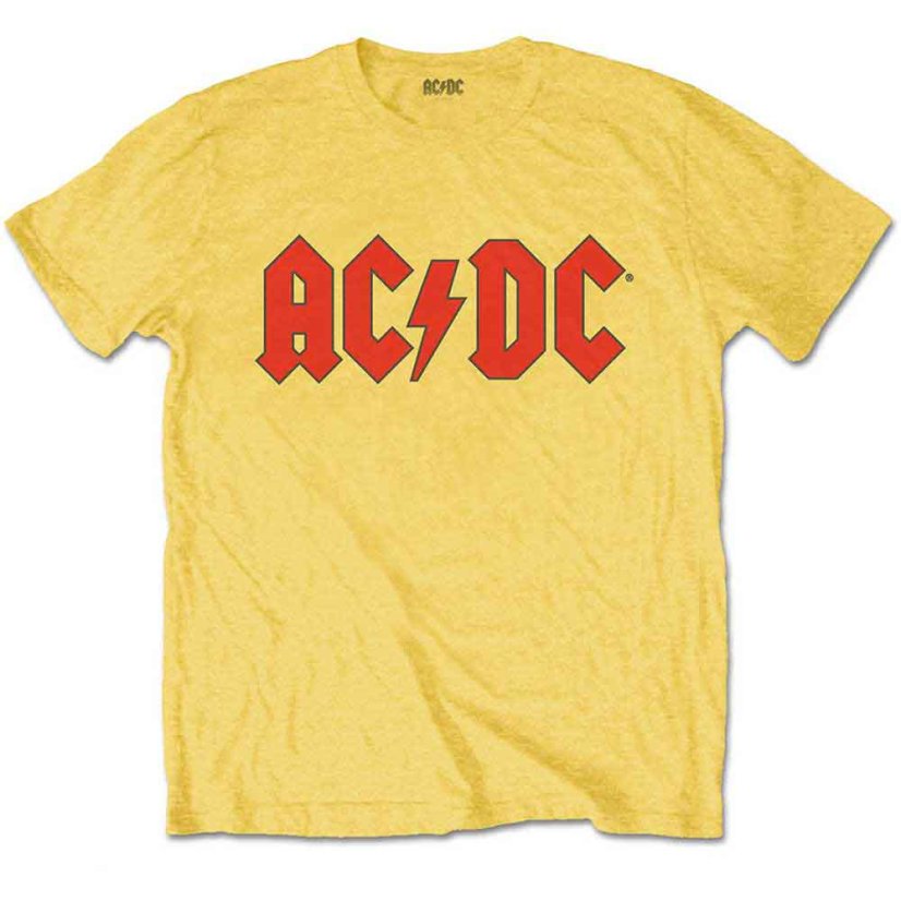 AC/DC - Logo (Yellow) (detské tričko) - Veľkosť: 9-10 rokov