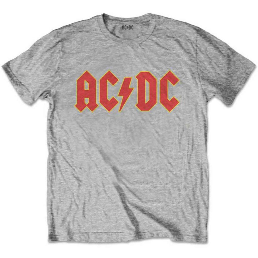 AC/DC - Logo (Heather Grey) (detské tričko) - Veľkosť: 9-10 rokov