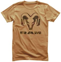 RAM Trucks - Vintage Camo Logo (tričko)