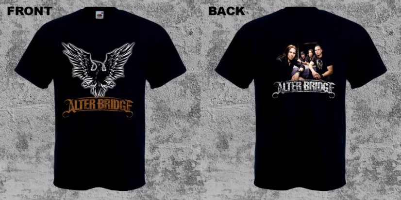 Alter Bridge - Logo and Band (T-Shirt) - Velikost: S
