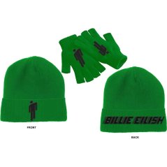 Billie Eilish Beanie Hat and Glove Set - Blohsh (Jelly Bean Green) (čiapka)